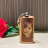 Personalised Wooden Keychain With Photo