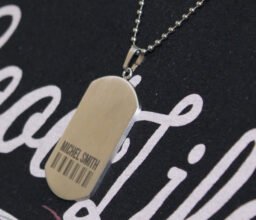 Alternative view of Personalised Military Dog Tag
