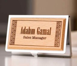 Card holder with Personalised Name