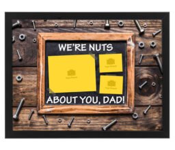 Alternative view of We're Nuts for You Dad Personalised Frame
