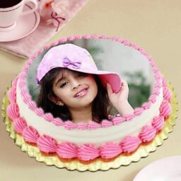 Alternative view of Pretty in Pink Photo Cake