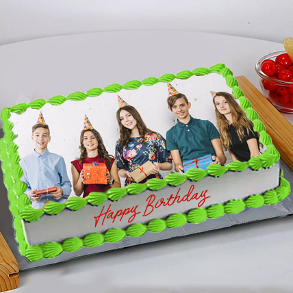 Birthday Party Photo Cake