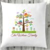 Owl Tree Personalised Names Cushion
