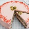 Sugar Free, Gluten Free, Keto Rose Pistachio Cake