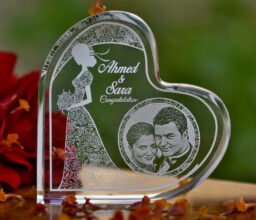 Anniversary Plaque acrylic Heart shape