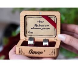 Personalised Ring set Name -  Wedding or engagement - Image 4