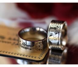Personalised Ring set with photo - Wedding or engagement - Image 3