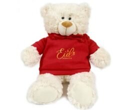EID Mubarak - Cream Bear red 38cm
