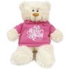 Happy Birthday - Cream Bear pink 38cm