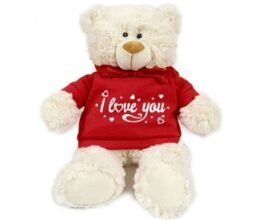 I Love You - Cream Bear red 38cm
