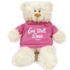 Get Well Soon - Cream Bear pink 38cm