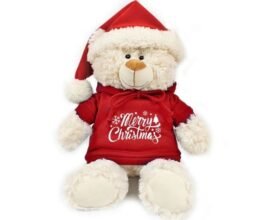 Christmas - Cream Bear red 38cm