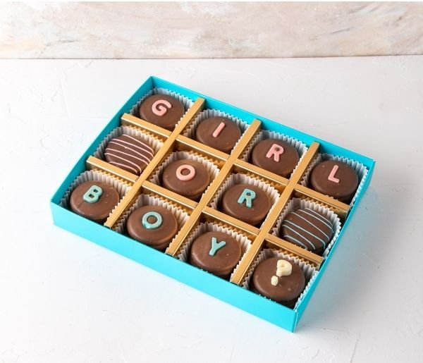 Gender Reveal Chocolate Covered Oreos