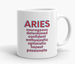 Aries Zodiac Personalised Mug - Image 2