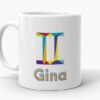Gemini Zodiac Personalised Mug