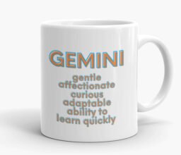 Alternative view of Gemini Zodiac Personalised Mug