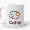 Cancer Zodiac Personalised Mug