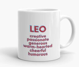 Alternative view of Leo Zodiac Personalised Mug