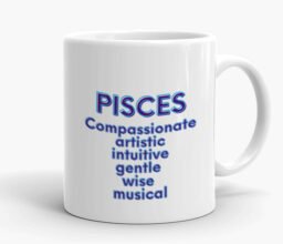 Alternative view of Pisces Zodiac Personalised Mug