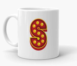 Personalised Letter Lights Mug