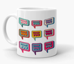 Thank you multicolor Mug