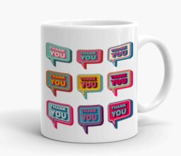 Alternative view of Thank you multicolor Mug