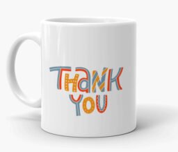 Alternative view of Thank you patterned Mug