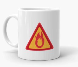Alternative view of Hot Warning Mug