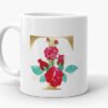 2 Floral Initials Personalised Mug