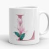 Single Floral Initial Personalised Mug