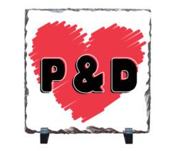 Initials Personalised Square Stone