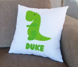 Dino Personalised Name Cushion