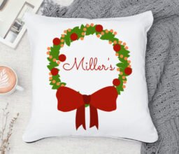 Personalised Name Wreath Cushion