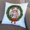 Personalised Photo Wreath Cushion