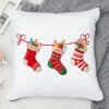 Personalised Name Xmas Stockings Cushion