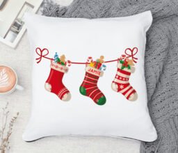 Personalised Name Xmas Stockings Cushion