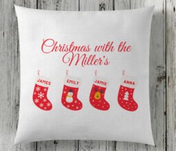 Personalised Family Members Xmas Cushion