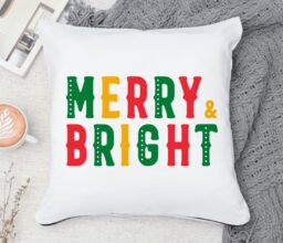 Merry & Bright Xmas Cushion