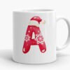 Personalised Xmas Letter Mug