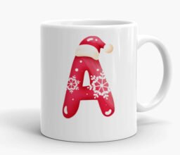 Personalised Xmas Letter Mug