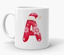 Alternative view of Personalised Xmas Letter Mug