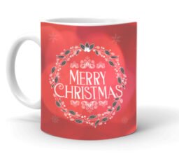 Alternative view of Merry Christmas Wreath Mug