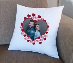 Personalised Heart photo Cushion