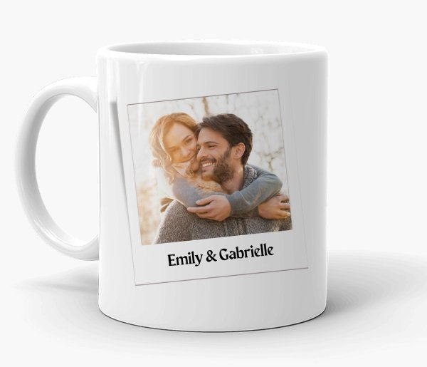 Love in a polaroid Personalised Mug