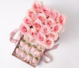 Pink Roses and Berries - Image 3