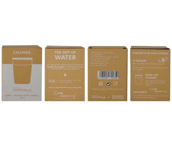 LAREN - CHANGE Collection Insulated Mug - Black - Image 5
