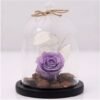 Purple Forever Rose In Glass Dome