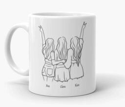 Personalised Names Trio Besties Mug