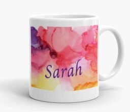 Alternative view of Personalised Name Watercolor Mug