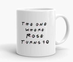 Alternative view of Personalised Name 40th Mug